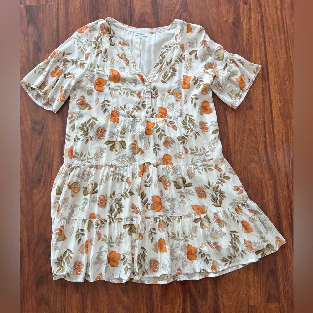 Mittoshop dress lined and in a floral print